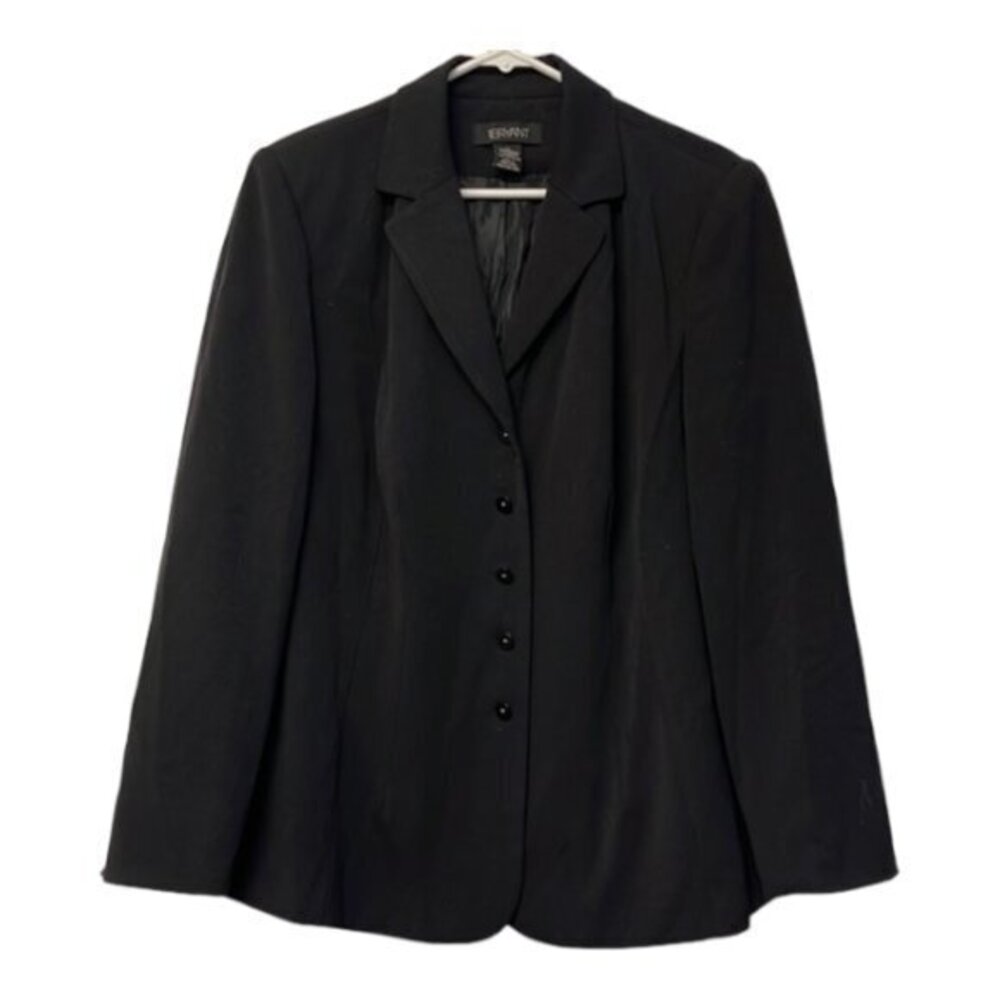 Women's Plus Size Lane Bryant Black Blazer Jacket Size 14 EUC #6509
